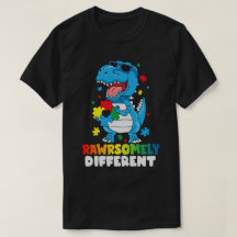 Rawrsomally Different Dinosaur Autism Awareness