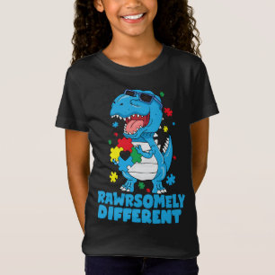 Rawrsomally Different Dinosaur Autism Awareness T-shirt