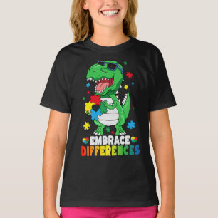 Rawrsomally Different Dinosaur Autism Awareness T-shirt
