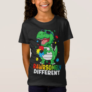 Rawrsomally Different Dinosaur Autism Awareness T-shirt