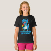 Rawrsomally Different Dinosaur Autism Awareness T-shirt (Voorkant volledig)