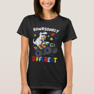 Rawrsomely Anders Autisme Bewustzijn Puzzel Dinos T-shirt