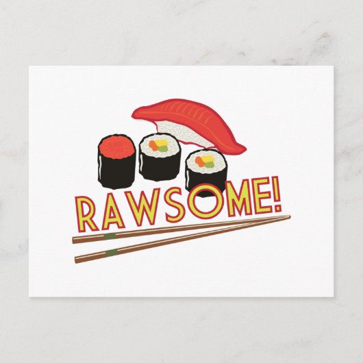 Rawsome! Briefkaart (Voorkant)