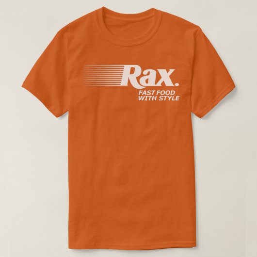 Rax Restaurant Design 80s en 90s Defunct Restaura T-shirt (Design voorkant)