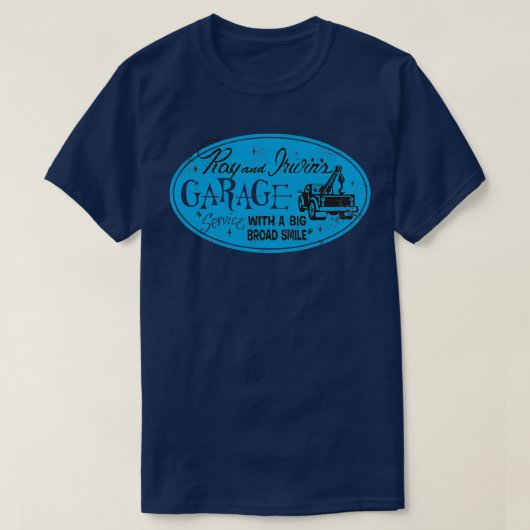 Ray amp Irwins Garage T-shirt (Design voorkant)