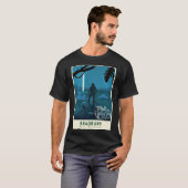 Ray Bradbury - "The Long Rain" - reizen T-shirt (Voorkant volledig)