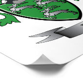 Ray Family Crest Coat. Poster (Hoek)