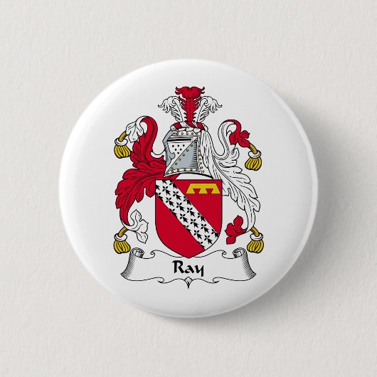 Ray Family Crest Ronde Button 5,7 Cm (Voorkant)