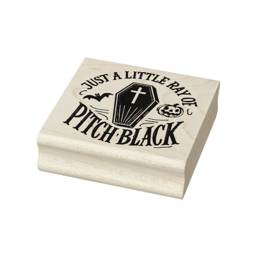 Ray of Pitch Black - Halloween met een beet Rubberstempel (Stempel)