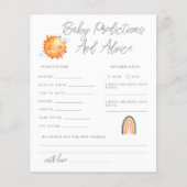 Ray of Sunshine Baby Predictions et carte de conse (Devant)