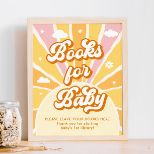 Ray of Sunshine Baby shower Boeken voor Baby Poster