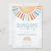 Ray of Sunshine Baby shower Invitation (Devant)
