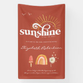 Ray of Sunshine | Boho Baby shower Spandoek (Verticaal)