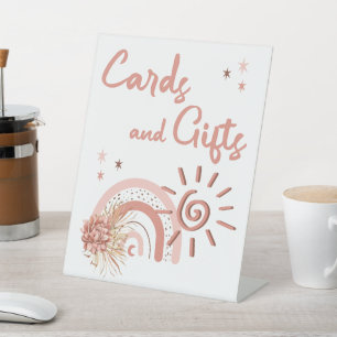 Ray of Sunshine Girl Baby shower Kaarten en Gifts Reclamebord Met Voetstuk