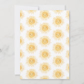 Ray of Sunshine Meisje Baby shower Kaart (Achterkant)