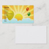 Ray of Sunshine Moderne et Carte de visite des bal (Devant / Derrière)