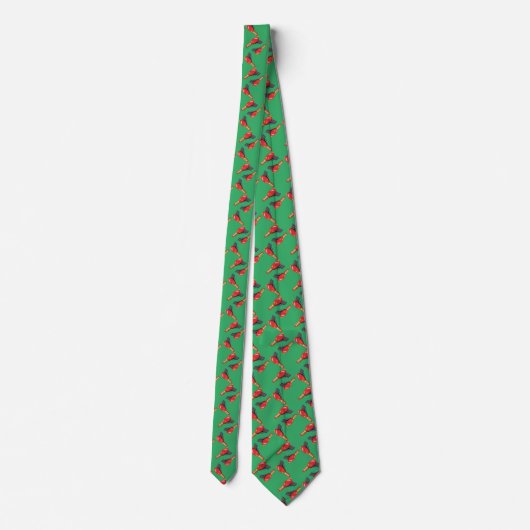 Ray Pistool Pattern SciFi groene Stropdas (Achterkant)