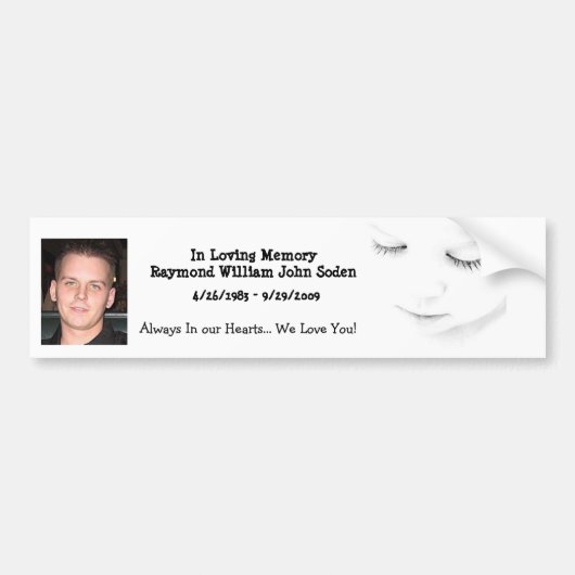 Ray Soden.ipg, ogen, in het liefhebben van het geh Bumpersticker (Voorkant)