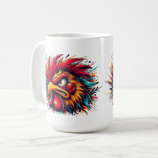 Ray the Fierce Rooster Mug (Devant gauche)