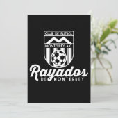 Rayados De Monterrey Mexico Retro 86 Voetbal (Staand voorkant)