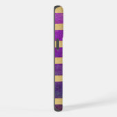 Rayé de violet et d'or métallisé (Côté droit)