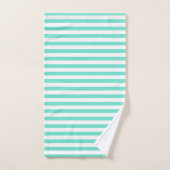 Rayé jaune, vert et violet (Serviette à main)
