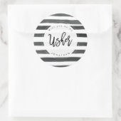 rayé serez-vous mon autocollant usher (Sac)