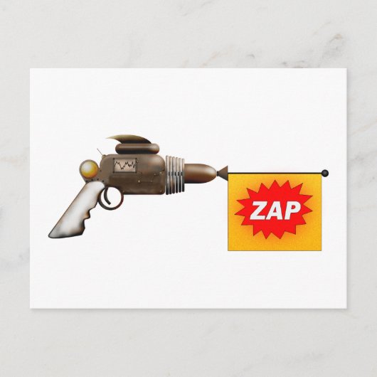 raygun briefkaart (Voorkant)