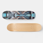 "Raygun Gothic Futuristic Art Museum Deck" Skateboard (Horizontaal)