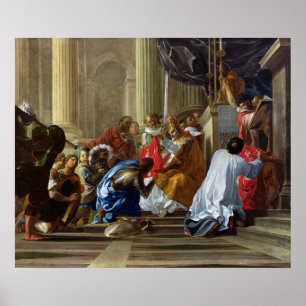 Raymond IV de Saint-Gilles die het kruis innemen Poster