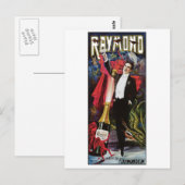 Raymond The Great ~ Magicia  Magic Act Briefkaart (Voorkant / Achterkant)