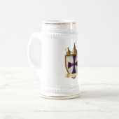 Rayon de sacerdoce violet Crest Stein Mug (Devant gauche)