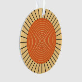 Rayon de soleil géométrique moderne - mandarine (devant)