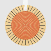Rayon de soleil géométrique moderne - mandarine (dos)