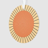 Rayon de soleil géométrique moderne - mandarine (devant)