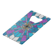 Rayon en verre de teint bleu et violet (Devant Angle)