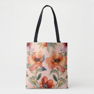 Rayonnement Floral : Sac Cabas à Motif de Fleurs M