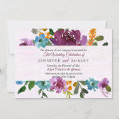 Rayonnement horizontal de faire-part de mariage de (Devant)