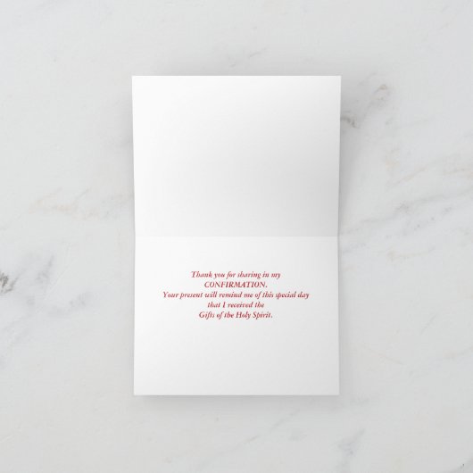 Rayons bleu-clair de Merci de confirmation, Circ (Intérieur)