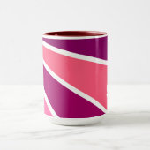 Rayons colorés Mugs monogrammes personnalisés (Centre)