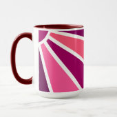 Rayons colorés Mugs monogrammes personnalisés (Gauche)