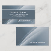 Rayons d'abrégé sur gris de cartes de visite (Devant / Derrière)