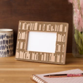 Rayons de livre Cadre photo gravé au laser (Gauche)