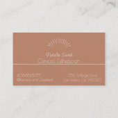 rayons de soleil en terre cuite et crème carte de (Dos)