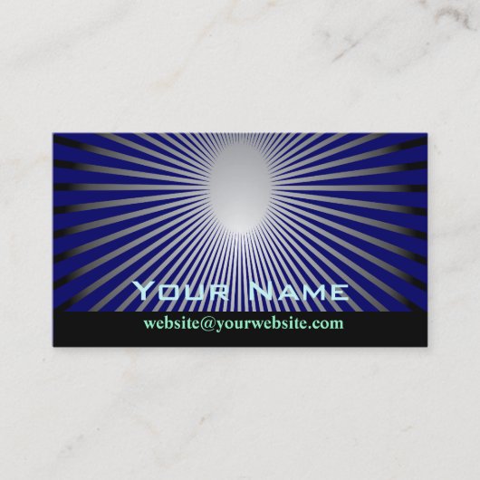 Rayons du carte de visite d'abrégé sur le soleil (Devant)