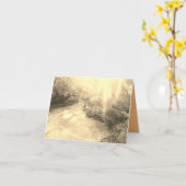 Rayons lumineux et carte de banc (Fleur jaune)