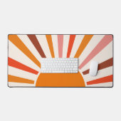 Rayons Soleil Rétro Coucher Soleil Orange Jaune Ro (Clavier et souris)
