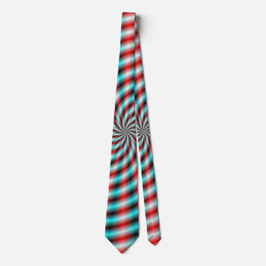 Rayons Turquoise et Rouge cravate (Devant)