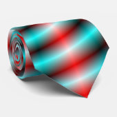 Rayons Turquoise et Rouge cravate (Roulé)
