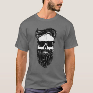 Ray's black bearded skull t-shirt